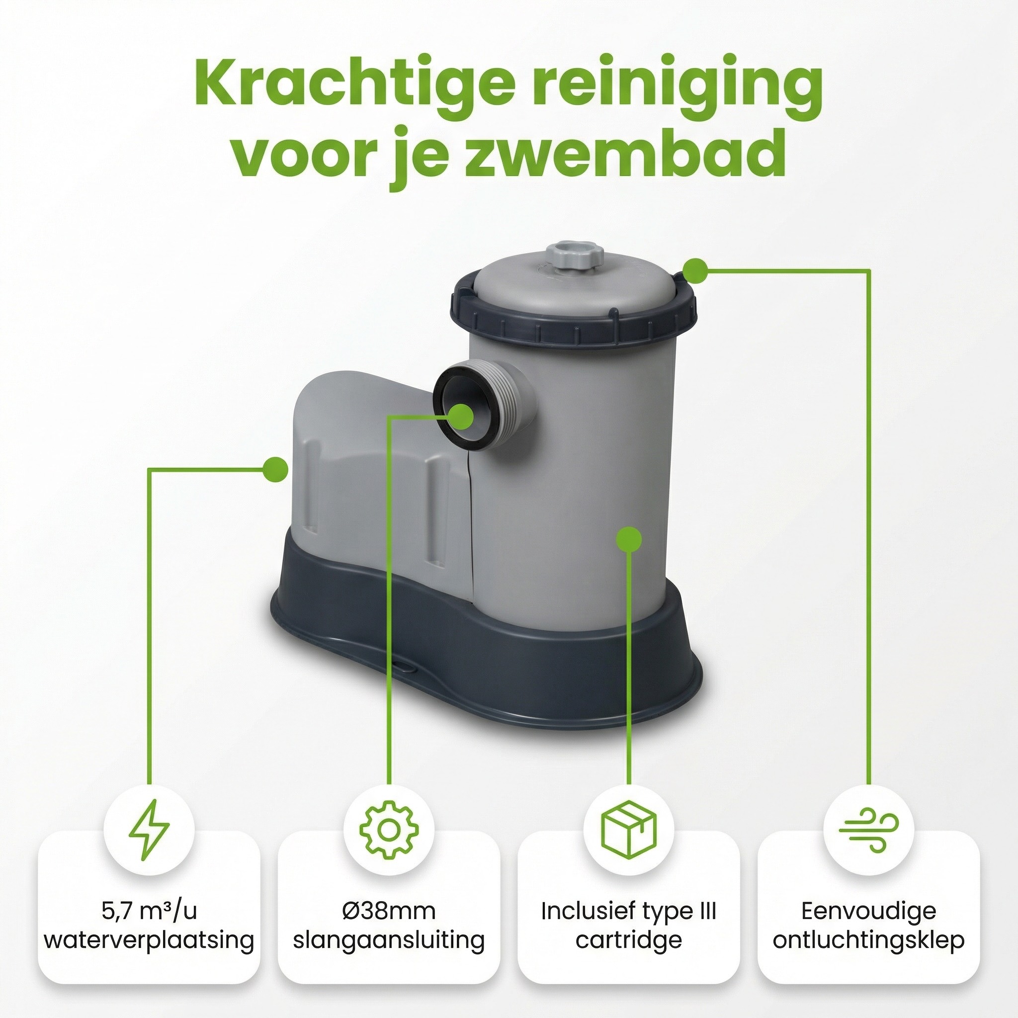 Bestway Flowclear 5678 l/u filterpomp