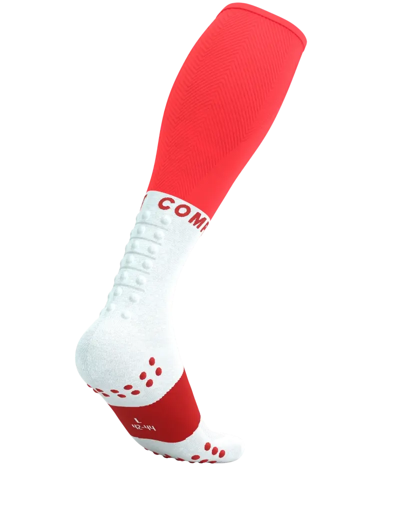 Compressport Full Socks Oxygen Compressiesokken Fluo Rood