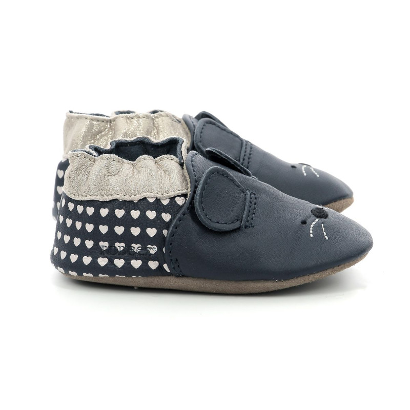 Robeez Robeez Chaussons Mouse Nose Marine