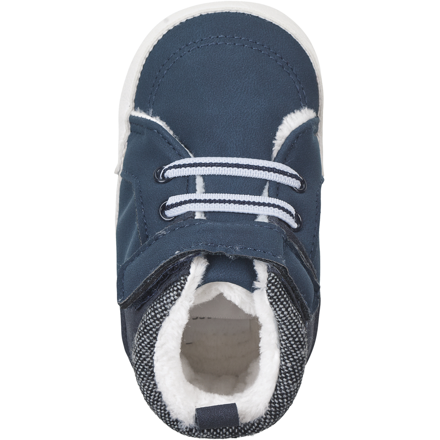 Sterntaler Babyschuh Materialmix marine