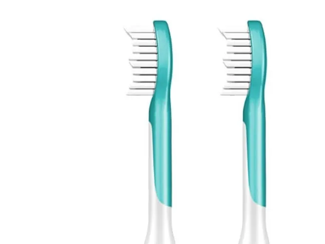 Philips Sonicare For Kids HX6042 - Ekstra tandbørstehoved - til tandbørste - akvamarin (pakke med 2)