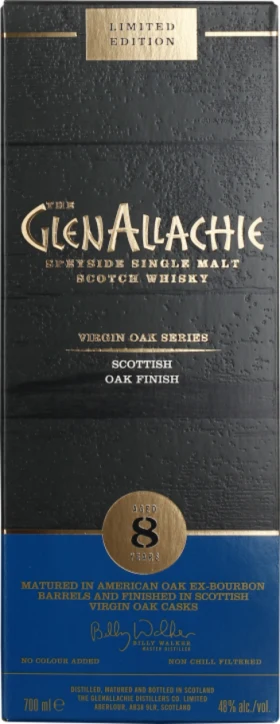 GLENALLACHIE 8 YEARS SCOTTISH VIRGIN OAK 70CL