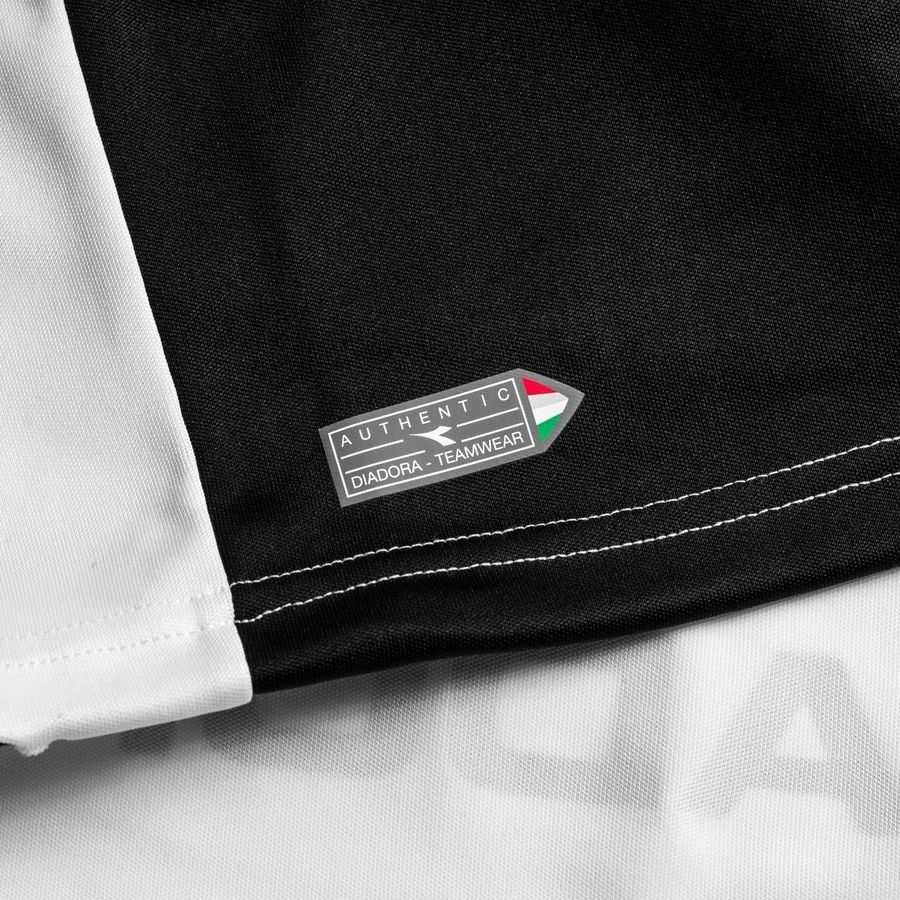 Diadora Maillot d'Entraînement Equipo 1/2 Zip - Noir/Blanc