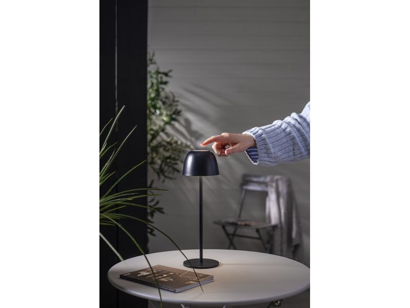 Star Trading Akku-Tischleuchte Ronda IP54, Warmweiss, Schwa Outdoor-Tischleuchten