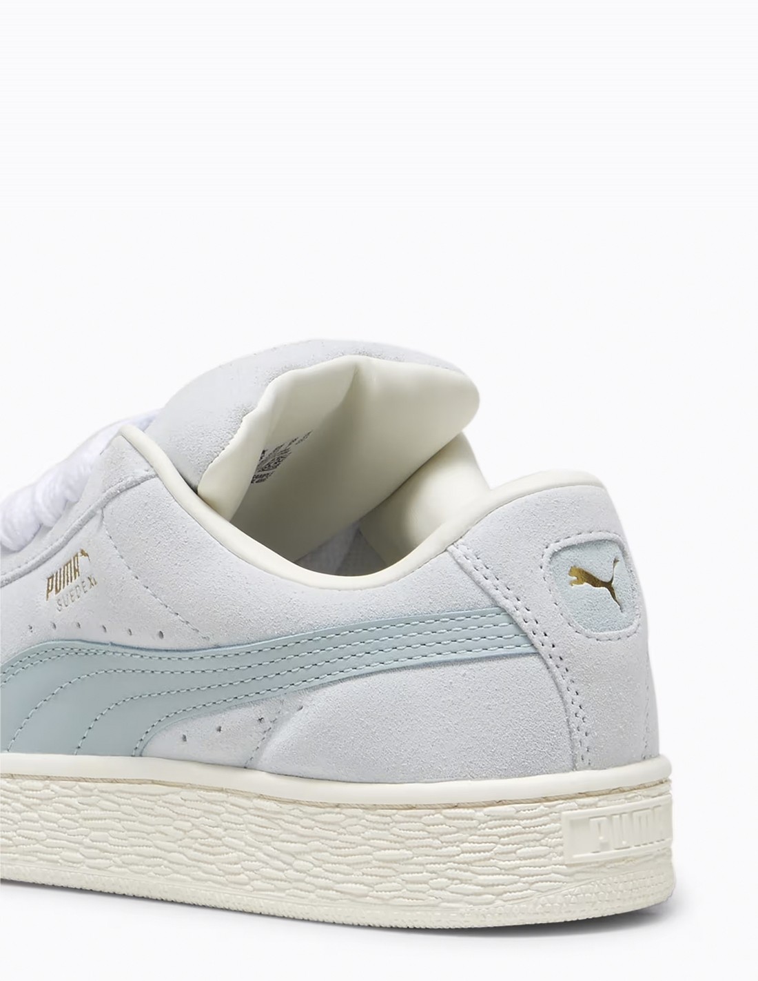 puma Sneakers Femme Suede XL Blanc/Bleu Daim