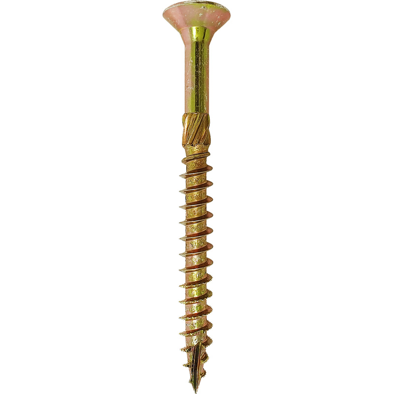 Spectre universele schroeven platkop deeldraad geel 4,5x50mm PZ2