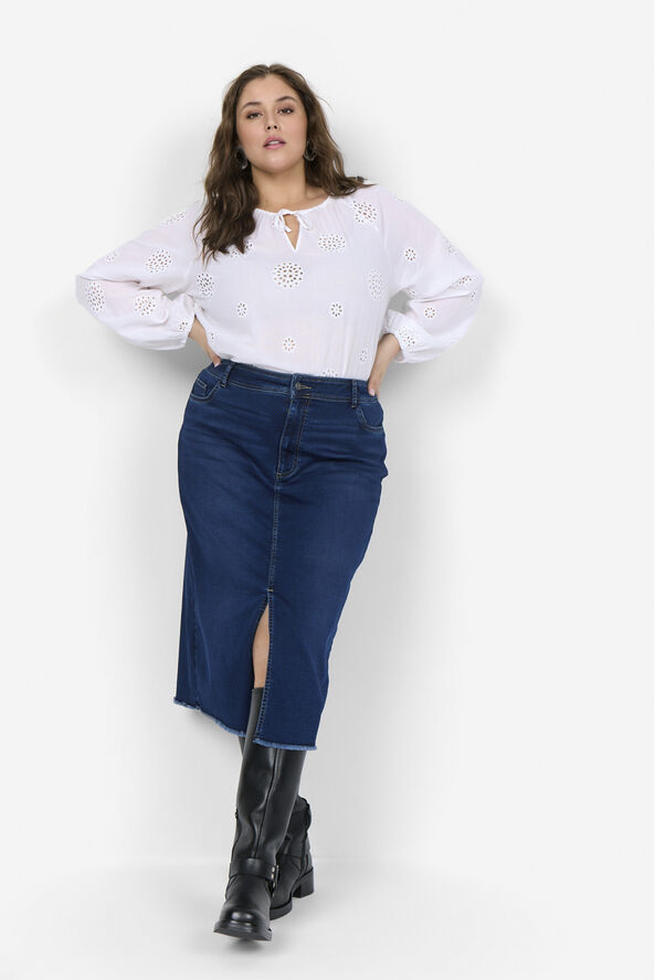 Wasabiconcept Curvy WA-SUMMER 6 Nederdel Mørk denim 2494 mørk denim