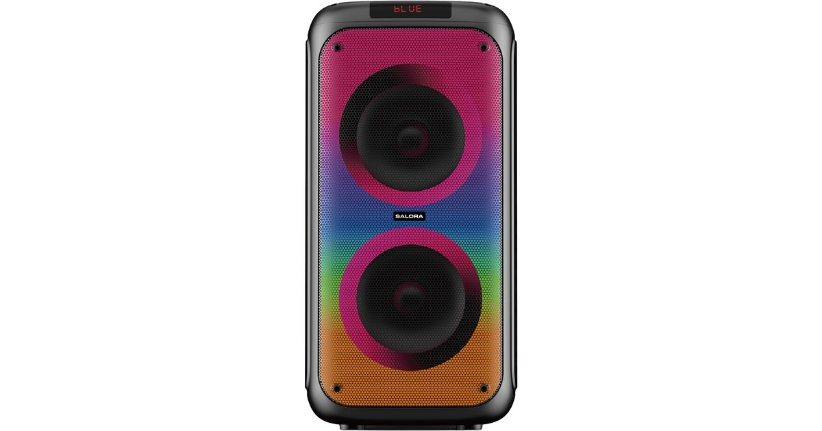 SaloraPartySpeaker M1 luidspreker  (Zwart, Bluetooth, RGB led)