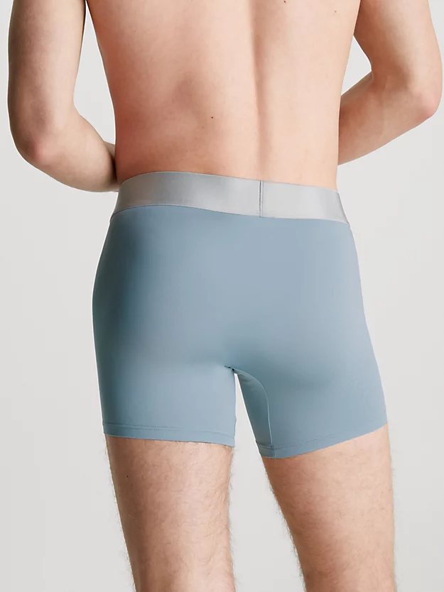 Cuecas Boxer Longas Steel Micro, Pacote com 3 Unidades