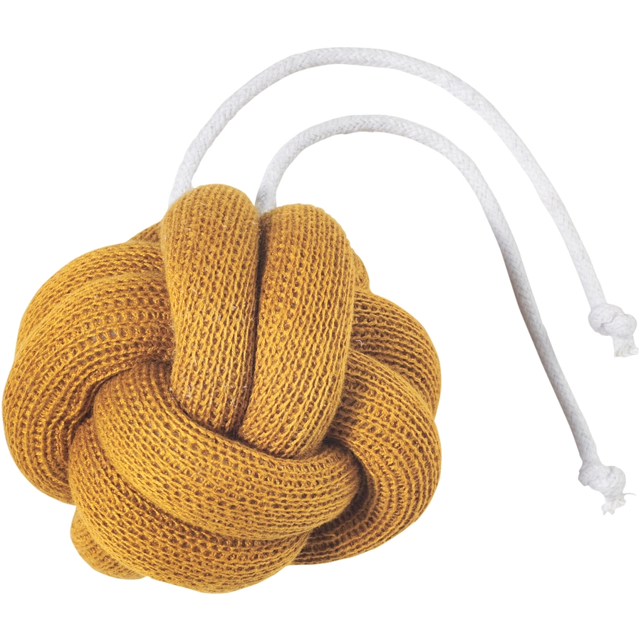 Nordic Coast Company Baby Gym Knoten Set, Blau-Grau-Curry Gelb