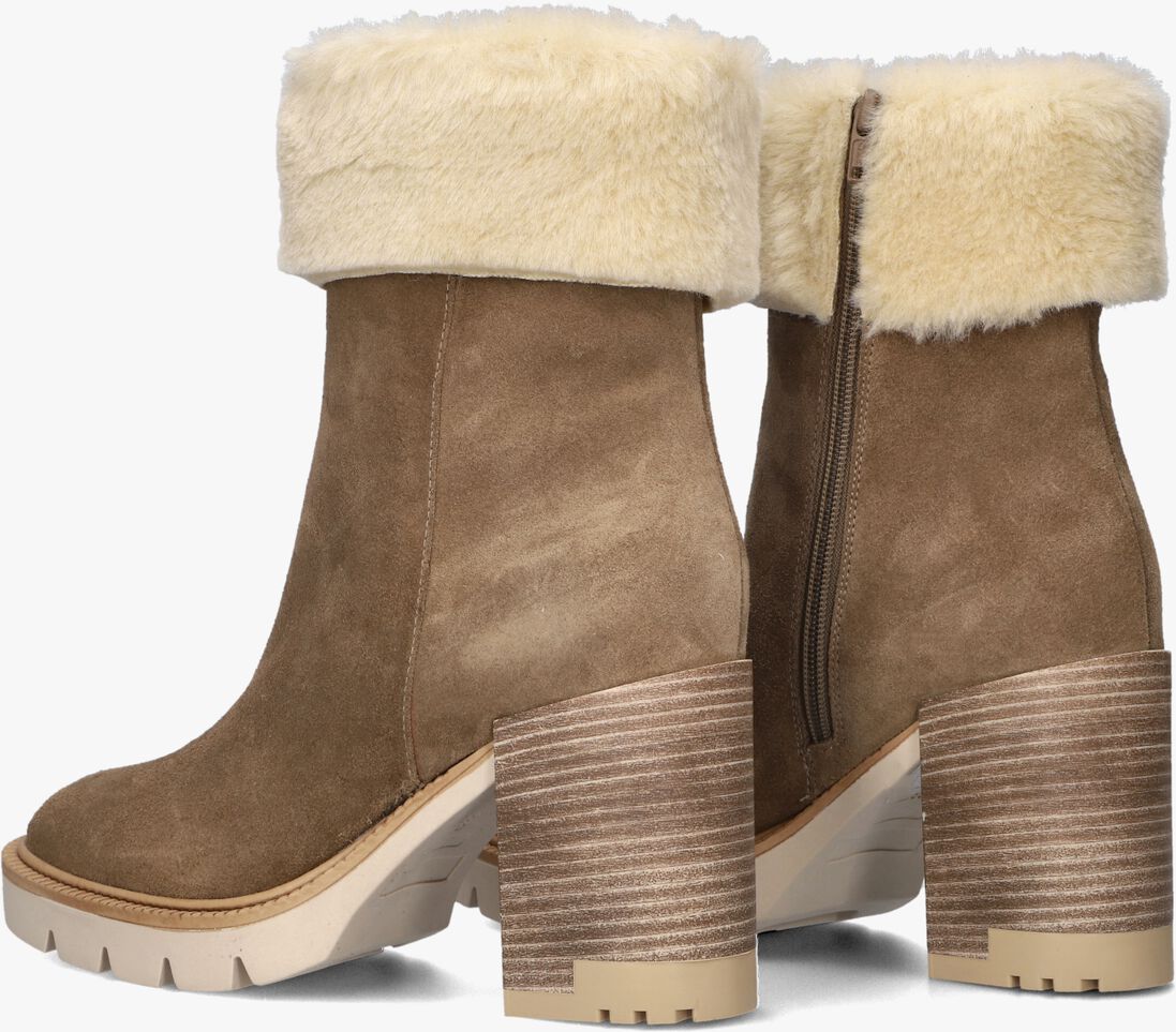 taupe lina locchi enkellaarsjes l1189