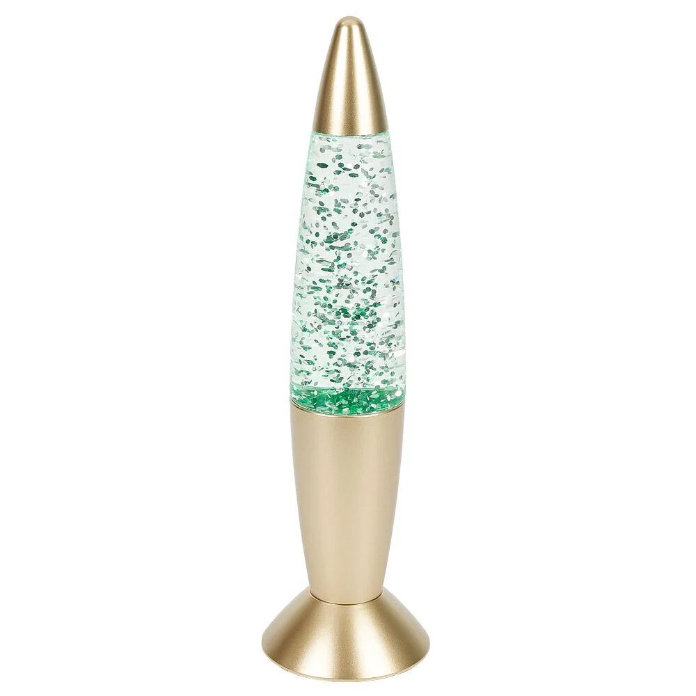 Lampe à paillettes changement de couleur Ø9xH35cm argenté