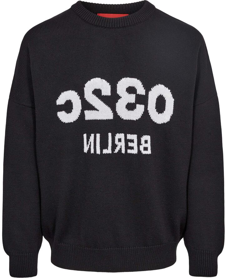 032c SELFIE SWEATER Black