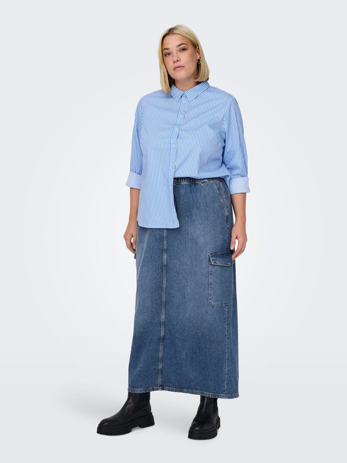 CARSTELLA Jeansrock Medium Blue Denim