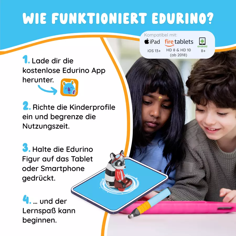Edurino Lernspielzeug Lernfigur Edurino Figur Robin - Zahlen & Mengen Mehrfarbig