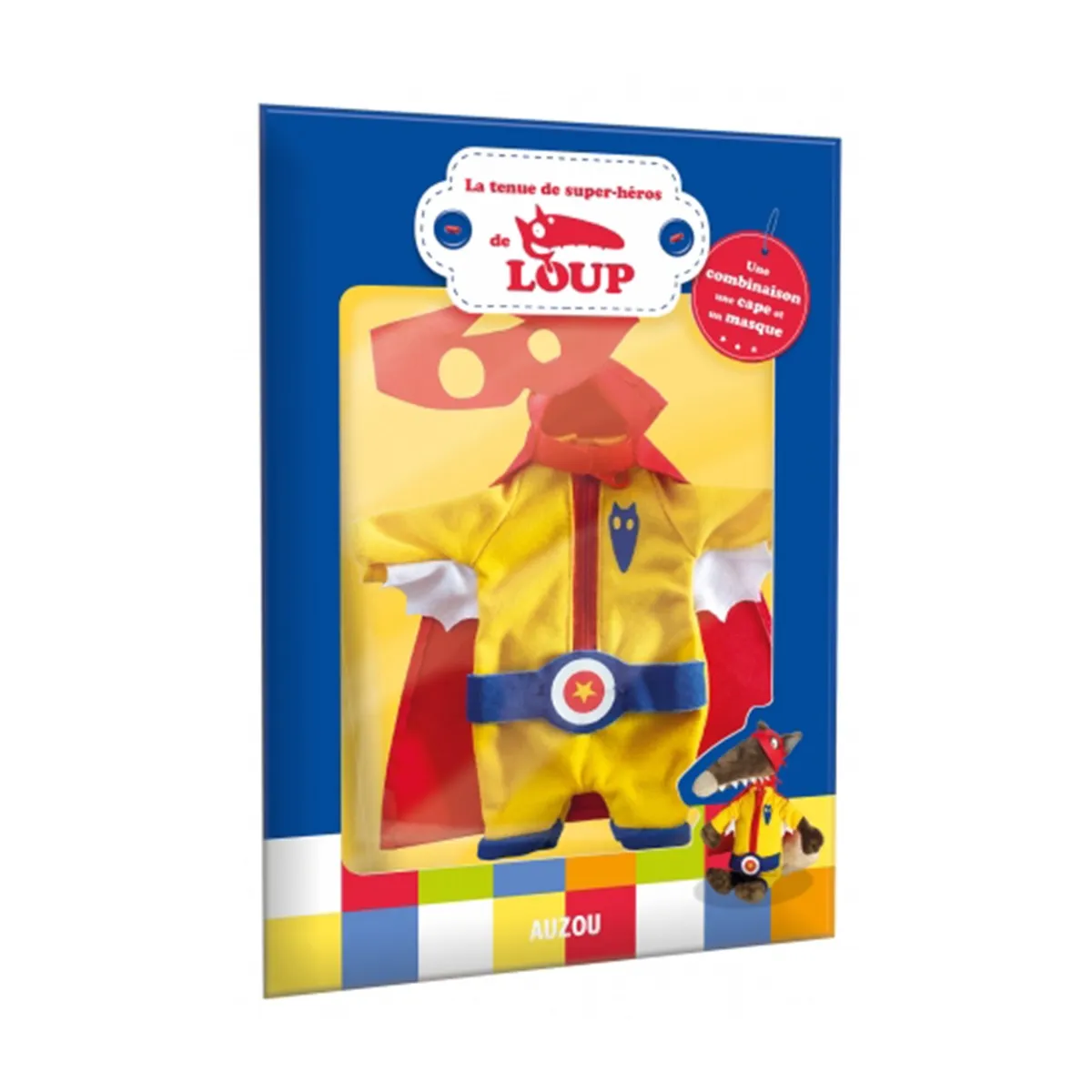 Auzou La Tenue Super-Héros pour Peluche Loup