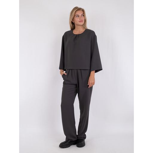 Neo Noir Lotan Crepe Bukser, Steel Grey, 38