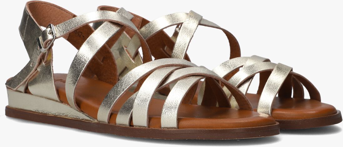RED-RAG gouden red-rag sandalen 79542 tiny wedge