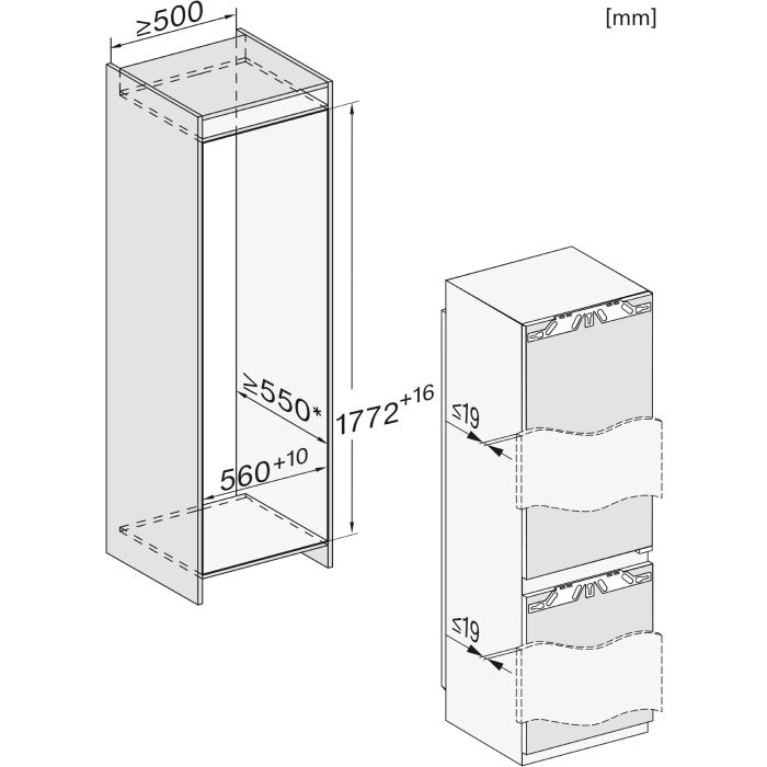 Miele Einbau-Kühlschrank K 7731 F