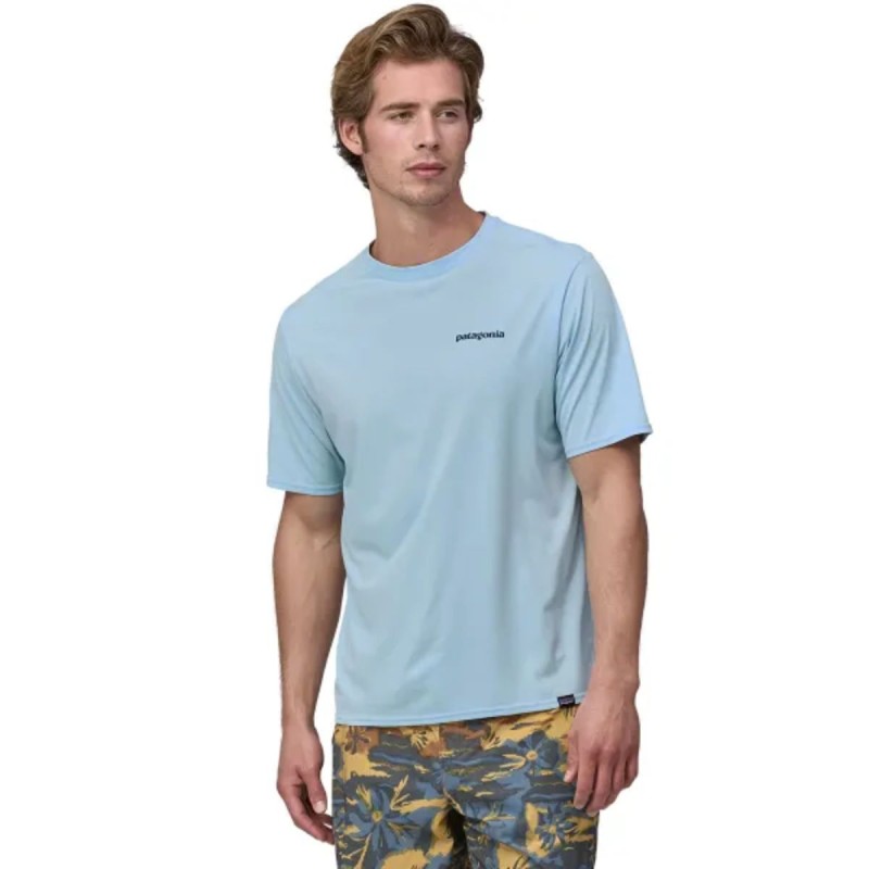 Wetshirt Manches Courtes Patagonia Cap Cool Daily - Bleu Ciel - The Corner Shop