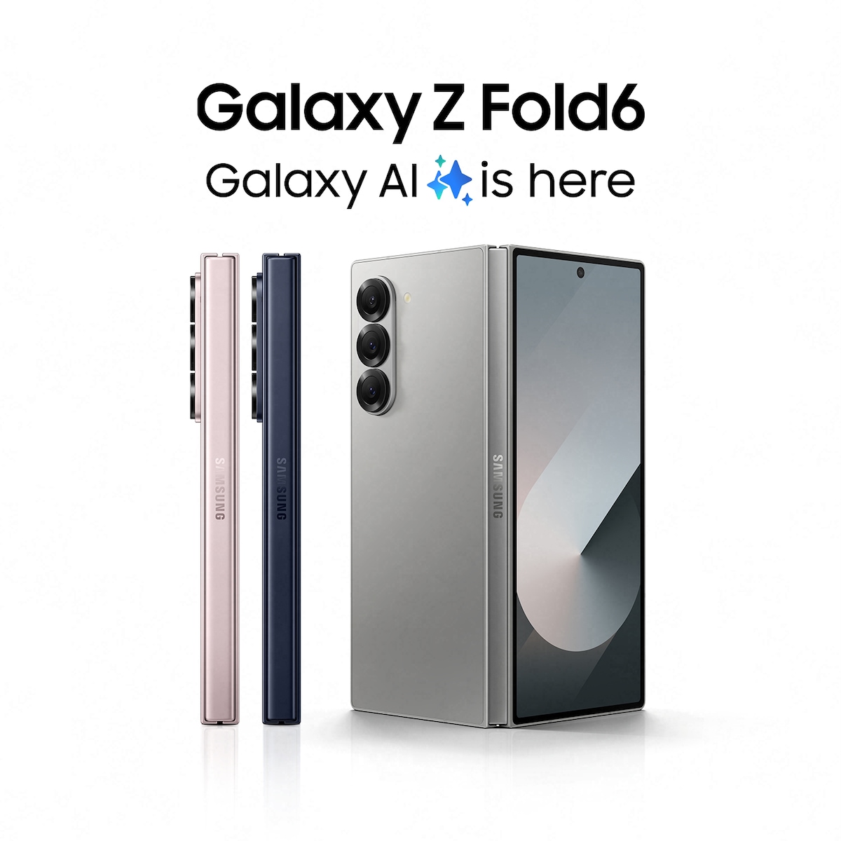 Samsung Galaxy Z Fold6 5G smarttelefon 12/1TB (sølv)