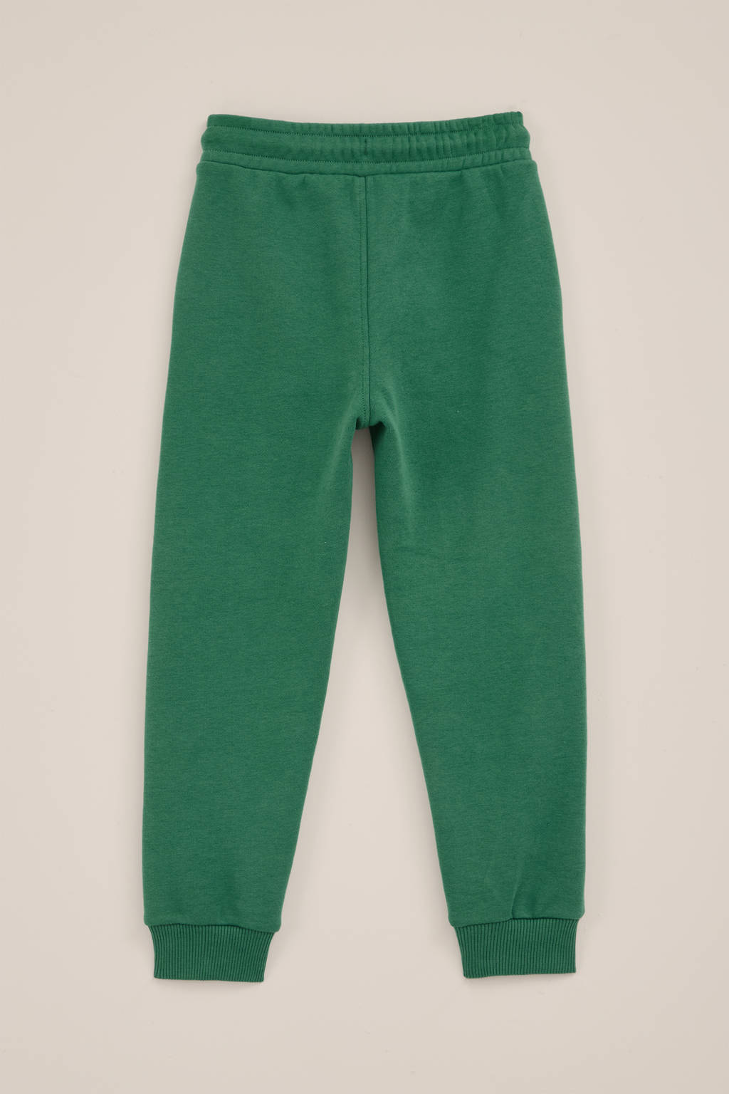 WE Fashion slim fit broek met printopdruk donkergroen