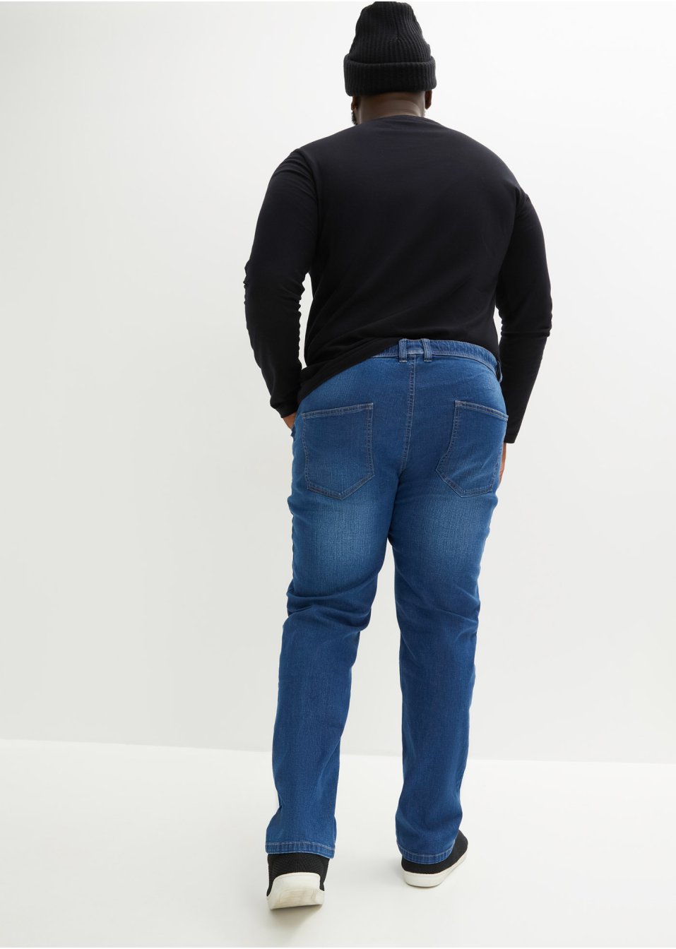 Jean taille extensible confort pour le ventre Loose Fit, Straight