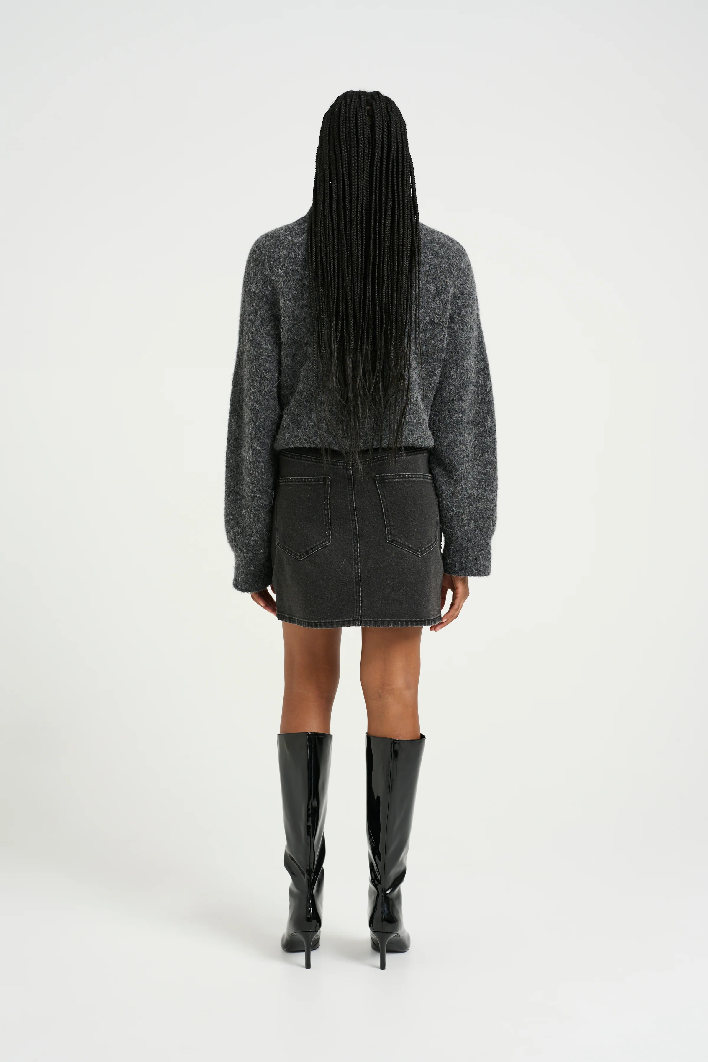 GESTUZ  SimilinaGZ nederdel - Dark Grey washed