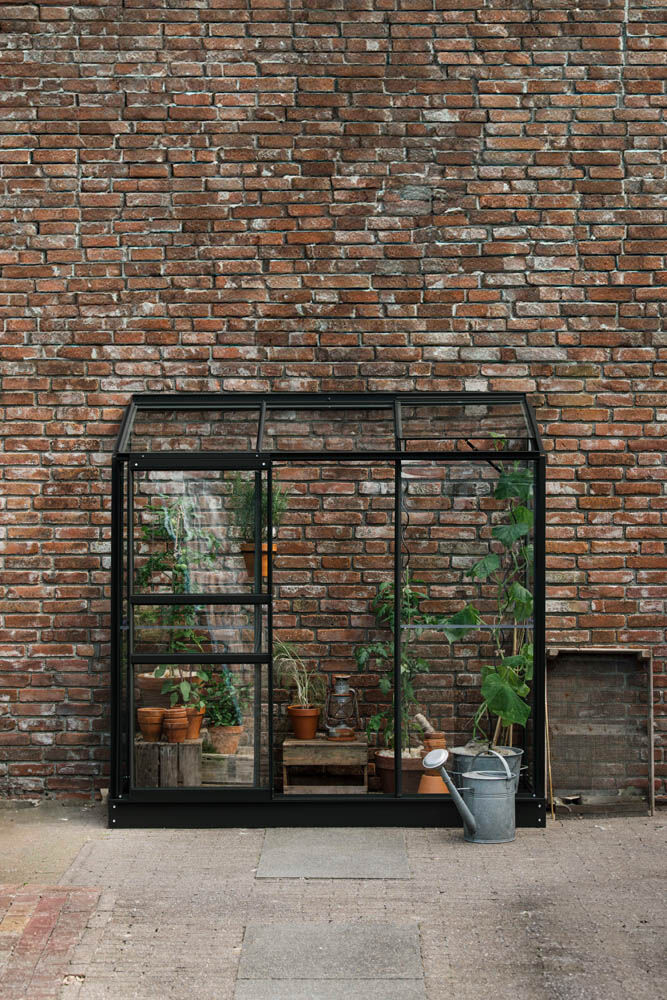 Royal Well Emma II - Muurkas - zwart - 194x194x69 cm - Veiligheidsglas