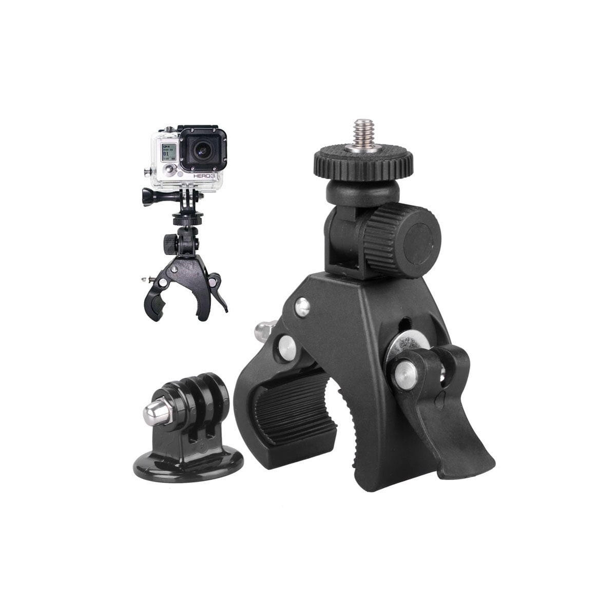 GoPro-feste til sykkel / motorsykkel, roterbart