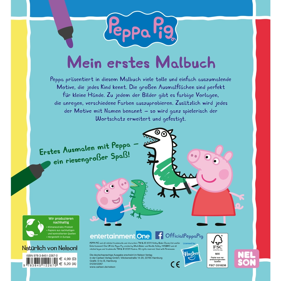 Carlsen Peppa Pig: Peppa: Mein erstes Malbuch
