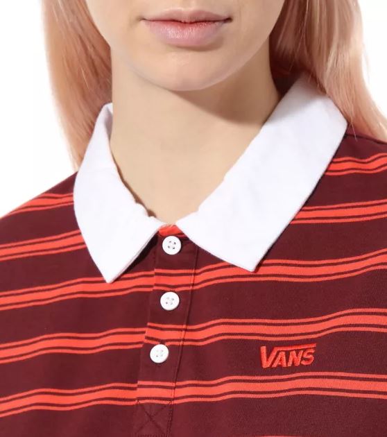 Vans Stripe Polo Dress Port Royale XS
