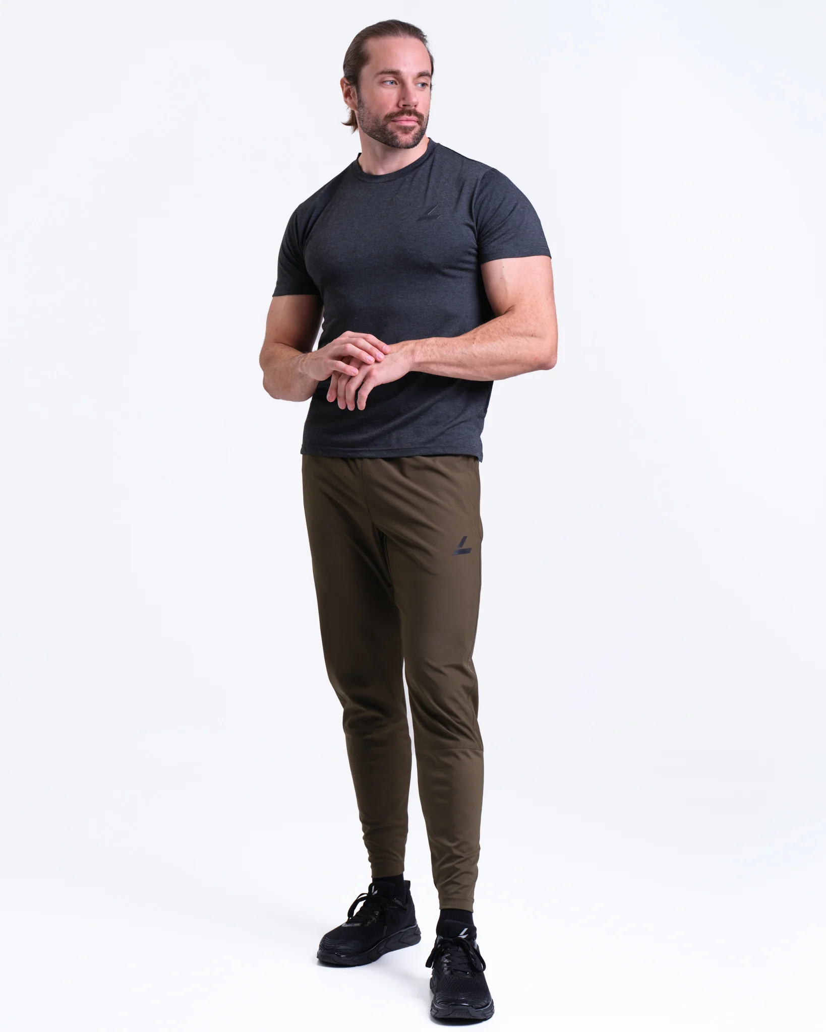 LEVITY Sports Functional Tee M Dark Grey Melange