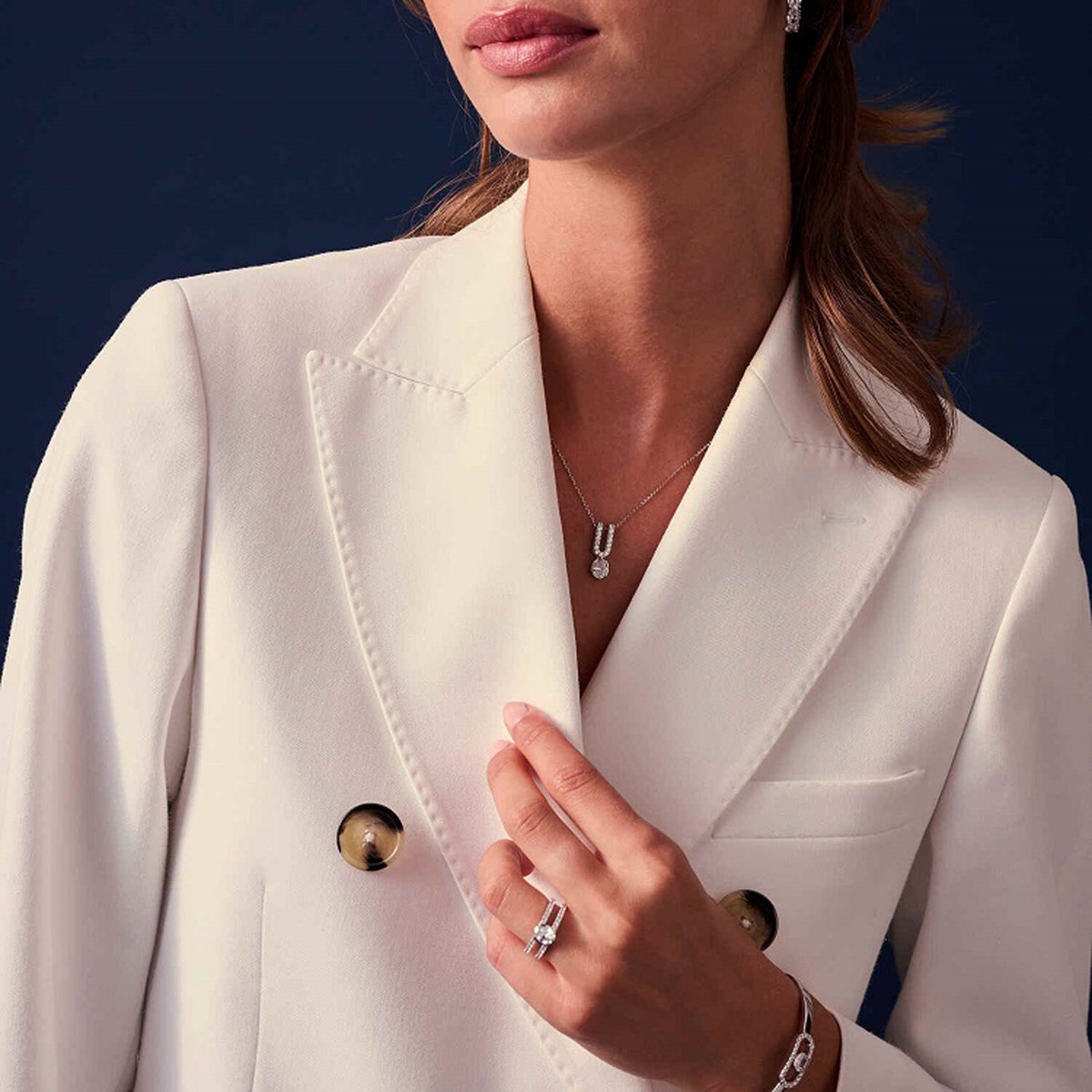 Collier Sif Jakobs ELLISSE CAREZZA / UNOplaqué or