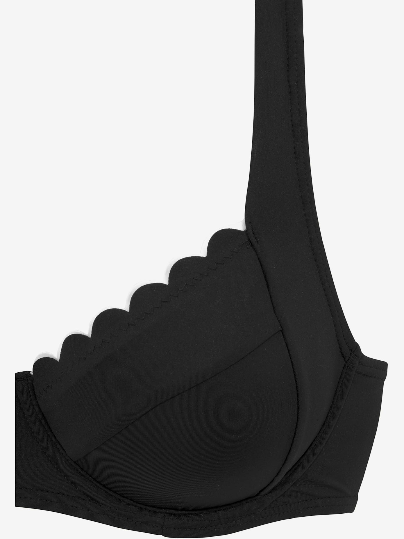 Haut de maillot de bain à armatures bordure cocotte tendance