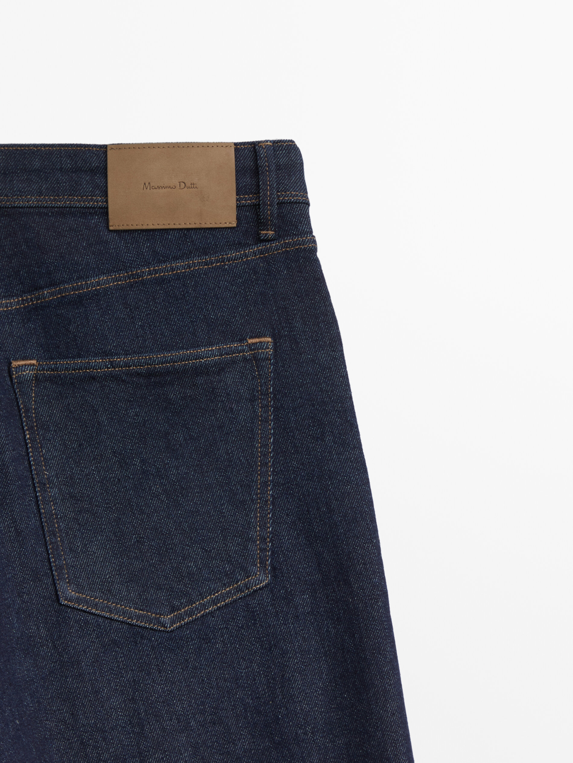 Calça jeans slim fit com zíper aberto - INDIGO