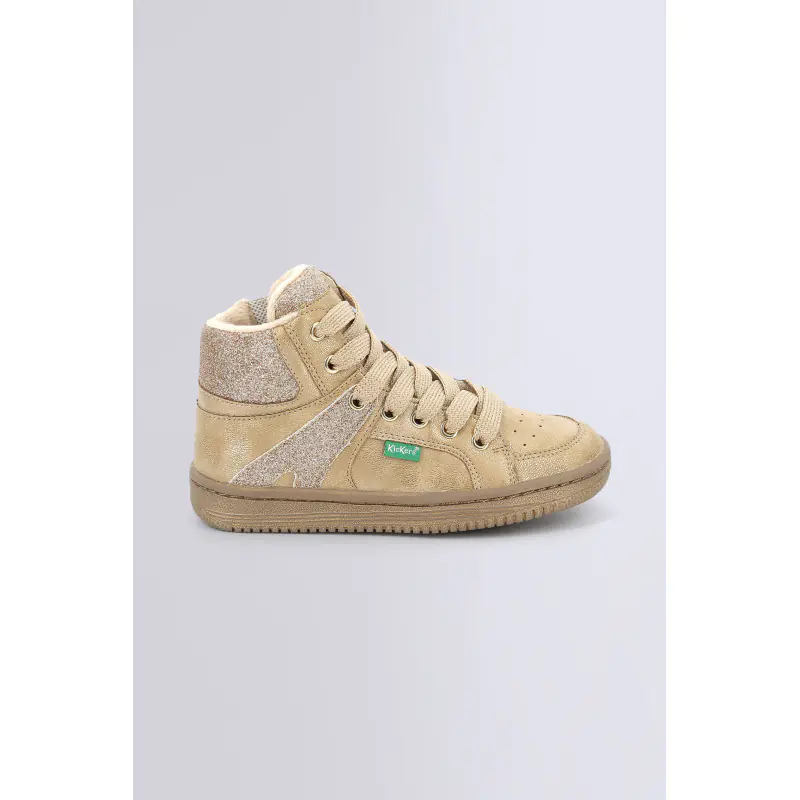 LOWELL CHAMPAGNE SNEAKERS HAUTES Synthétique Fille