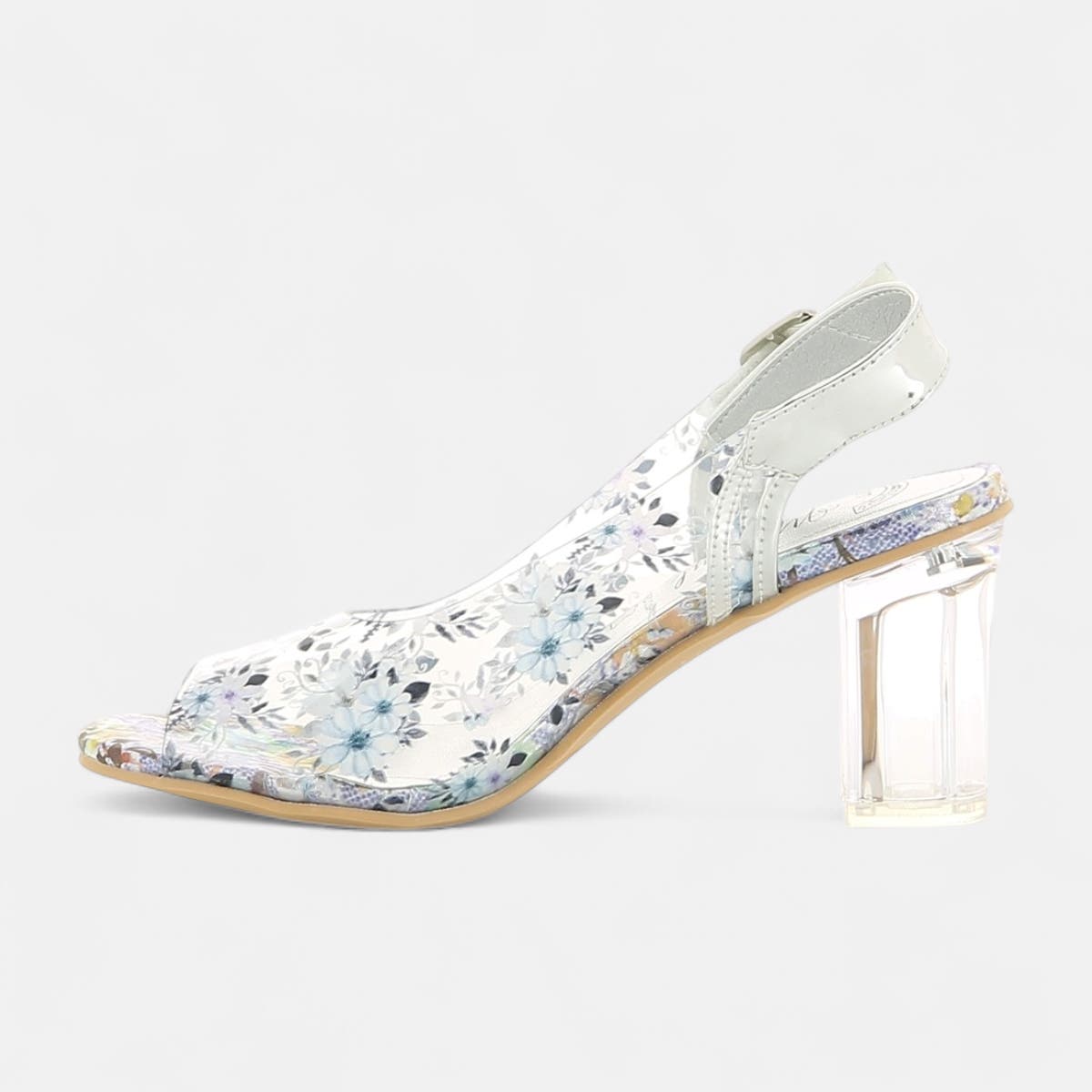 Nu-pieds à talon Femme bleu