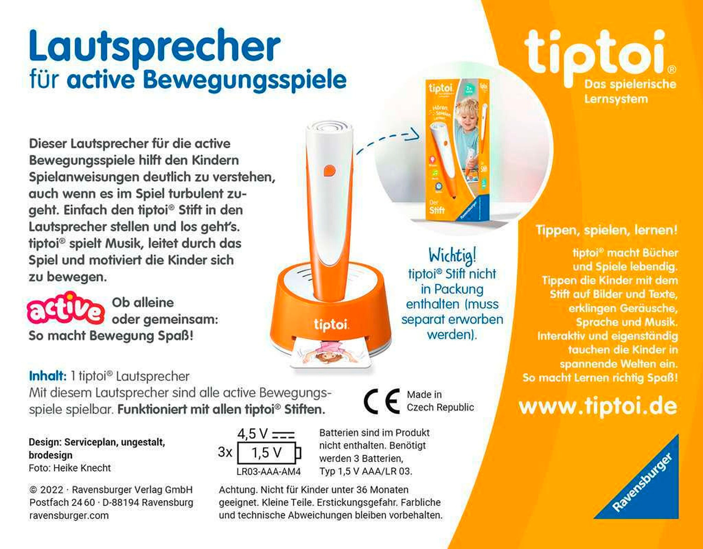 Ravensburger - TIPTOI ACTIVE Lautsprecher