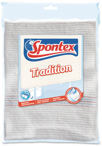 Spontex Bodentuch Tradition, klassisches Bodentuch mit hohem Baumwollanteil für alle Böden