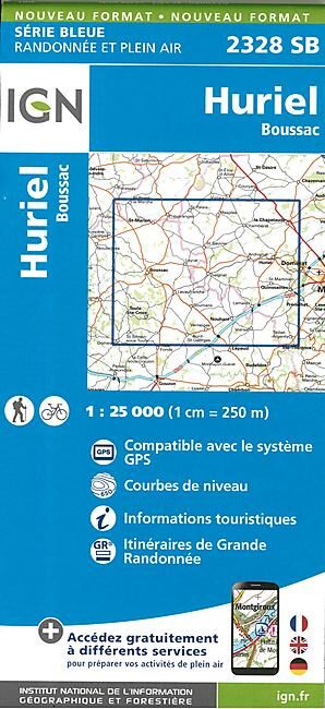 IGN - 2328 SB HURIEL BOUSSAC 1 25 000