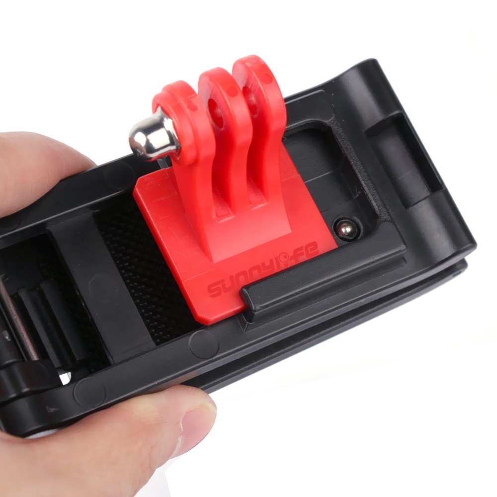 GoPro / DJI / Insta360 Schultergurt Adapter Clip Halterung - Schwarz