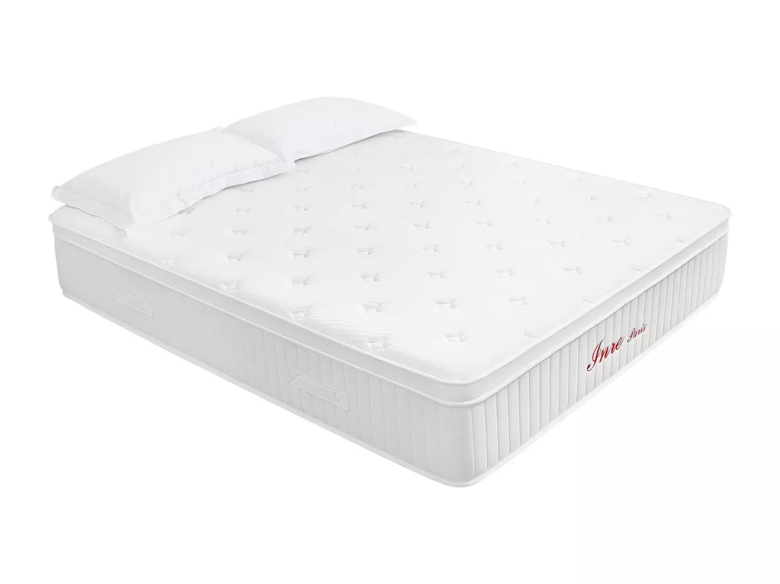 Matelas 140x200 cm INRE Très épais 30 cm Mousse mémoire de forme, Réversible Soutien Parfait, Hypoallergénique