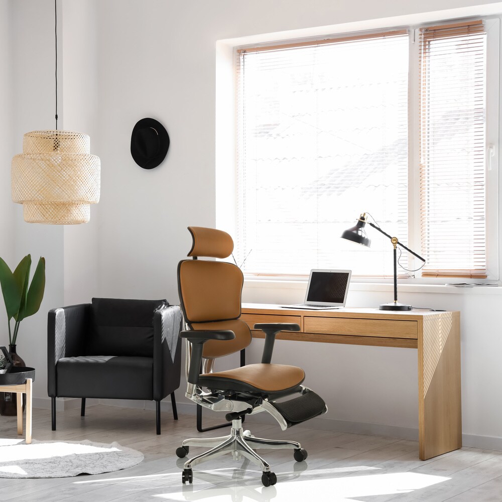 Luxus Chefsessel ERGOHUMAN PLUS LEGPRO GEN2 Leder mit Armlehnen (höhenverstellbar) hjh OFFICE