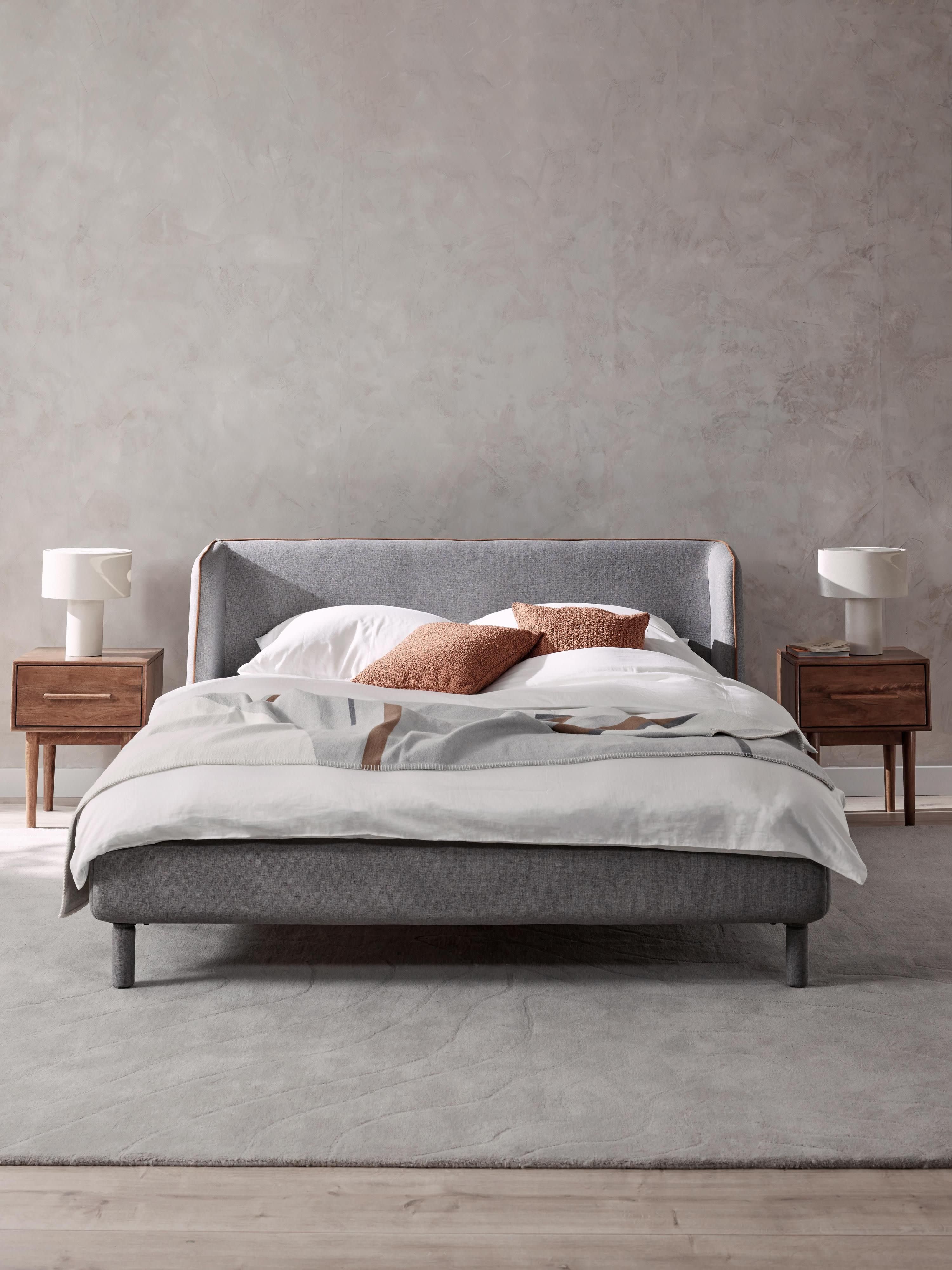 Gestoffeerd bed Luma met hoofdeinde