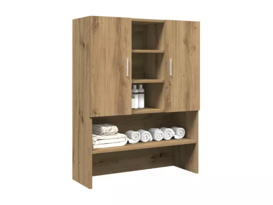 Meuble pour machine à laver chêne artisanal 70,5x25,5x90 cm