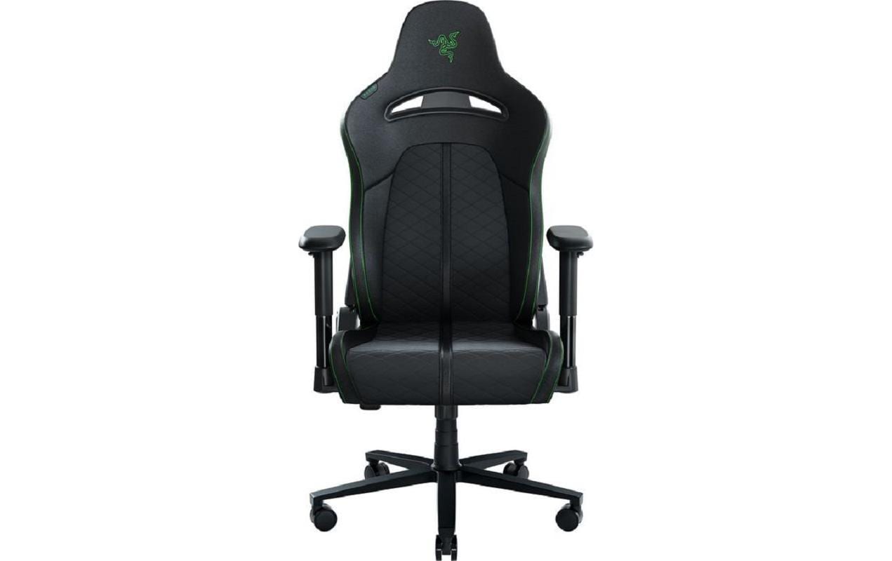 Gaming-Stuhl Enki X Schwarz<br>Gaming-Stuhl aus Kunstleder mit 130 kg Belastbarkeit