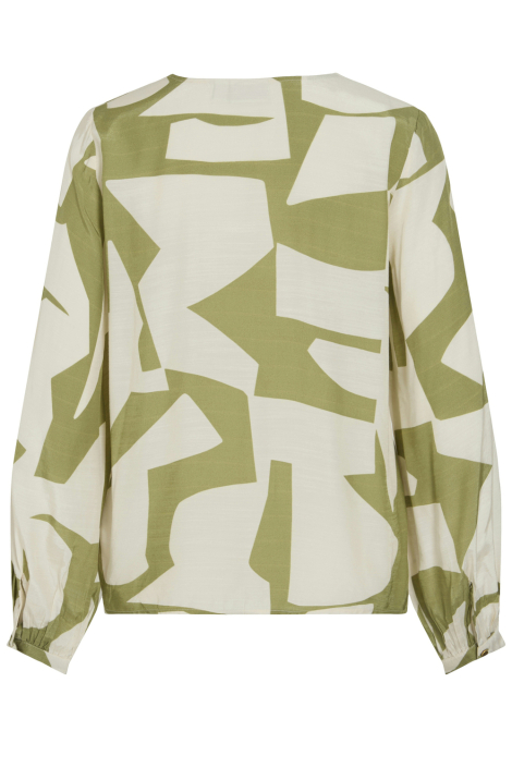Vila groene dames blouse