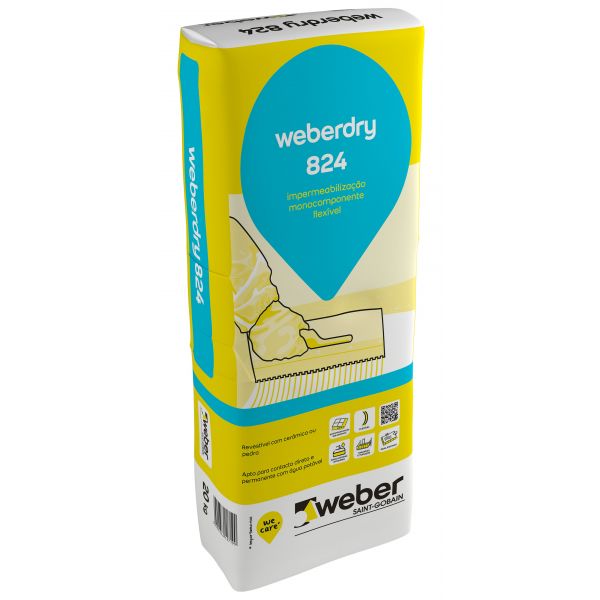 Weber Argamassa de Impermeabilização Weberdry 824 20kg
