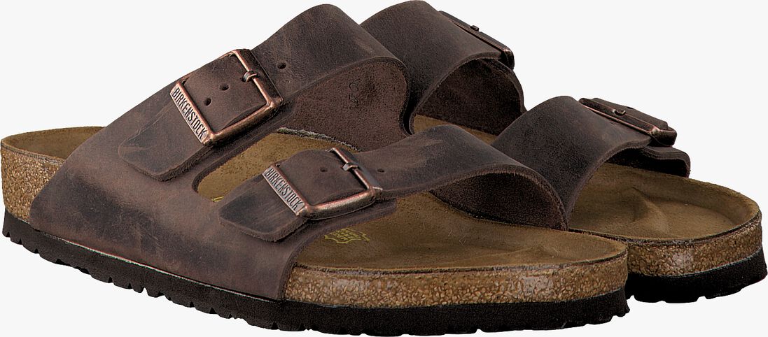 bruine birkenstock slippers arizona heren